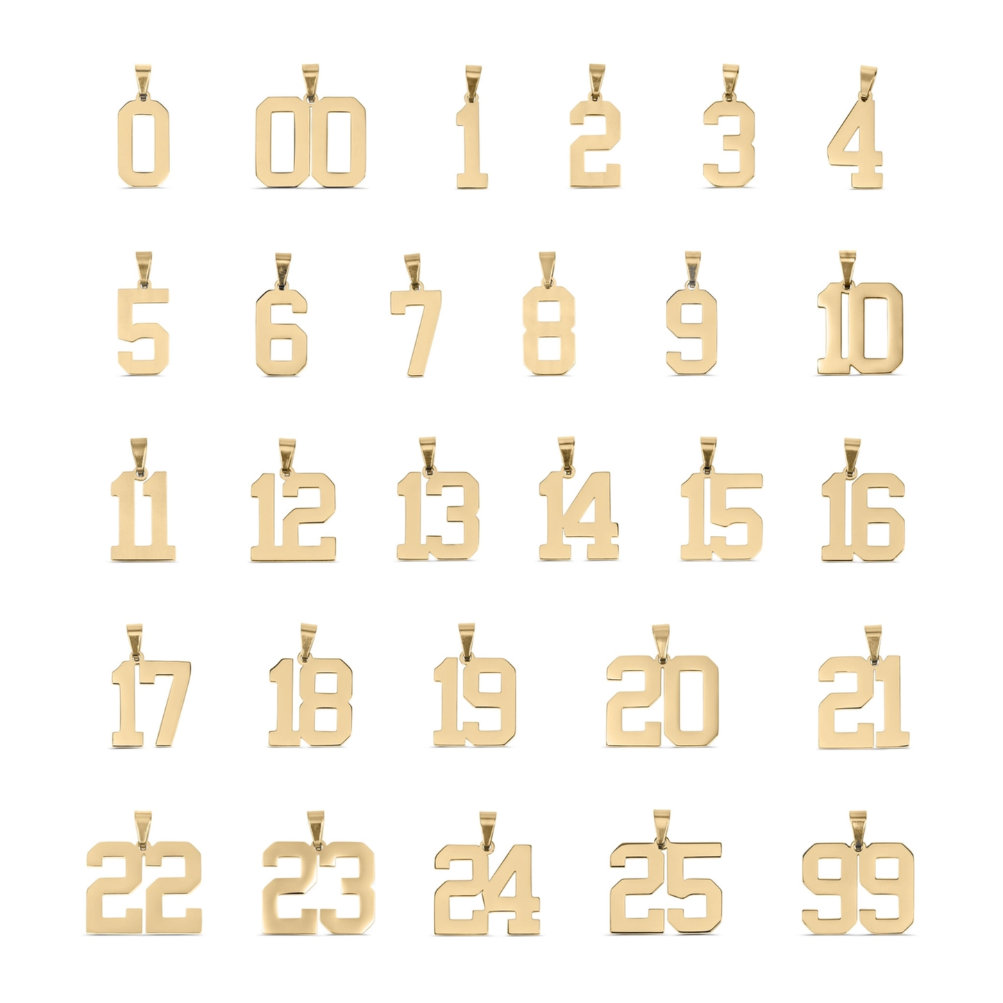 Sports Number Charms