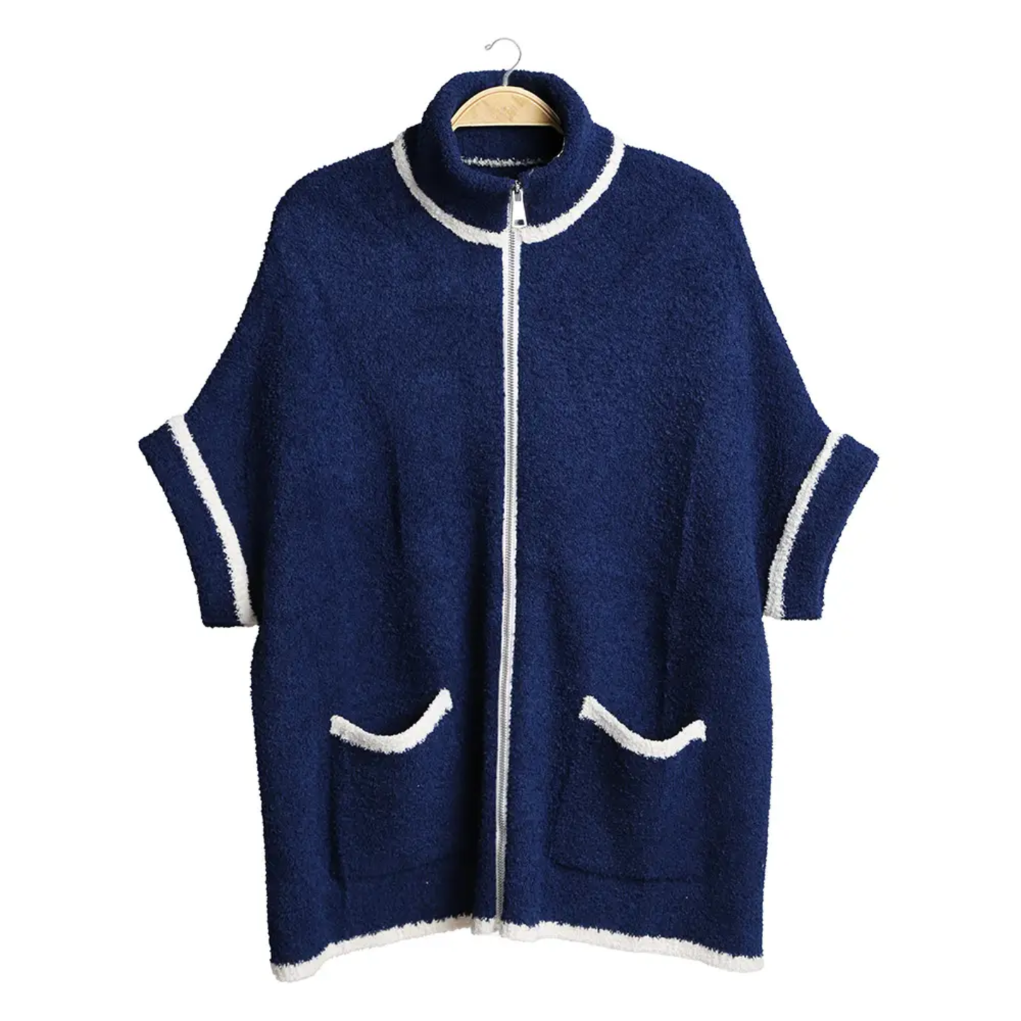 Color Pop Edge Pocket Zipper Jacket