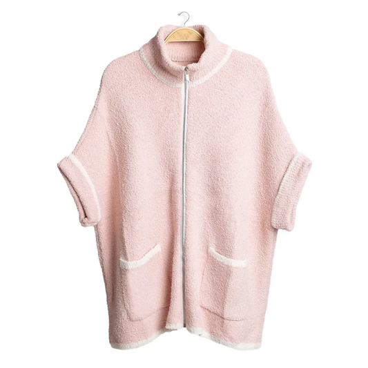 Color Pop Edge Pocket Zipper Jacket
