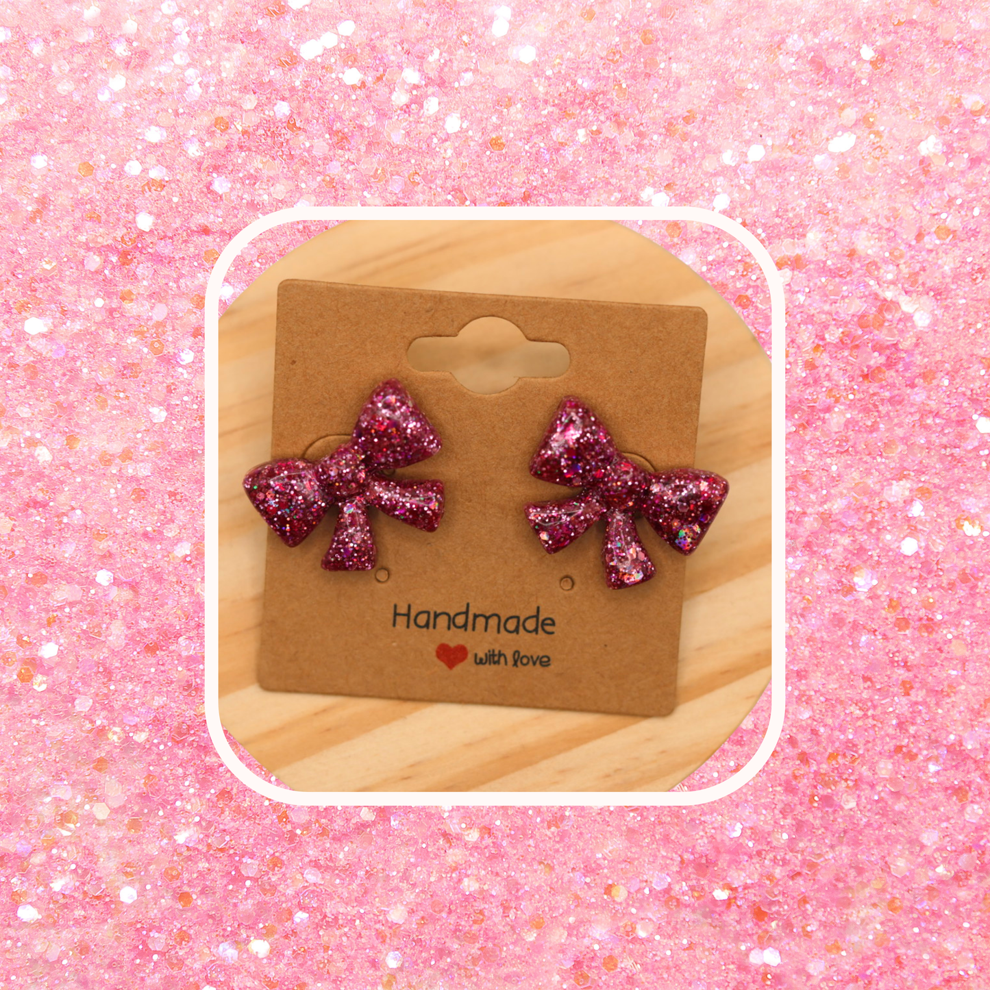 Glitter Resin Bows