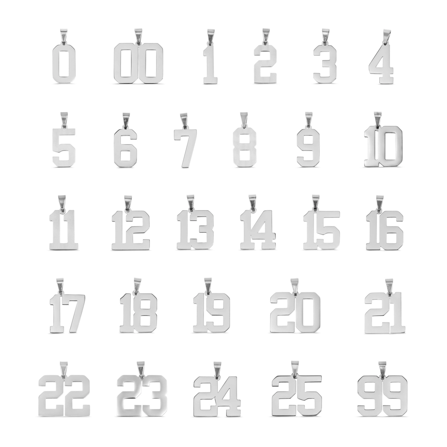 Sports Number Charms